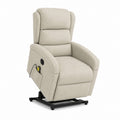 Elektrischer Aufstehsessel mit Liegefunktion Beige Polyester Hochlehner 84 x 98 x 105 cm