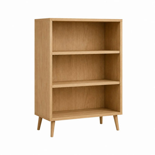 Bücherregal Eichefarben Holzwerkstoff rechteckig 80 x 35 x 140 cm mit 3 offenen Fächern